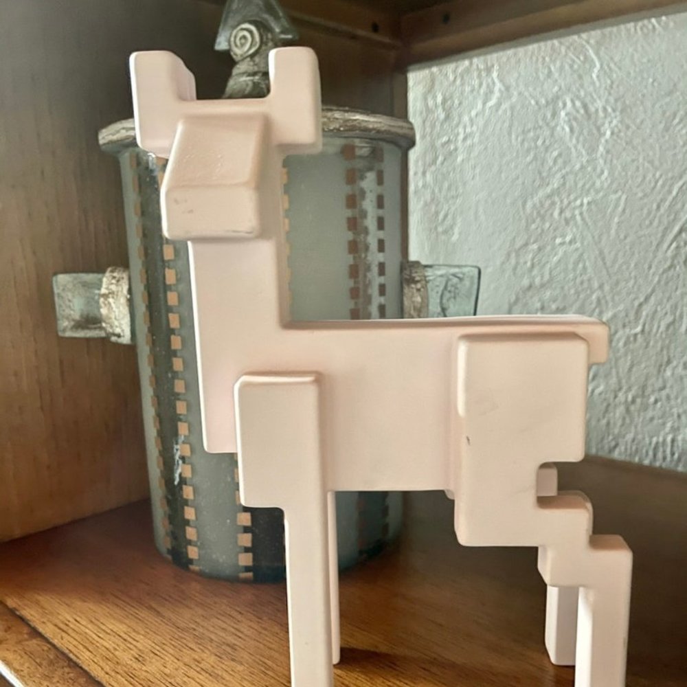 MONIKA MULDER Pink Renideer Deer Sculpture IKEA Exclusive, Very Rare, Pixel